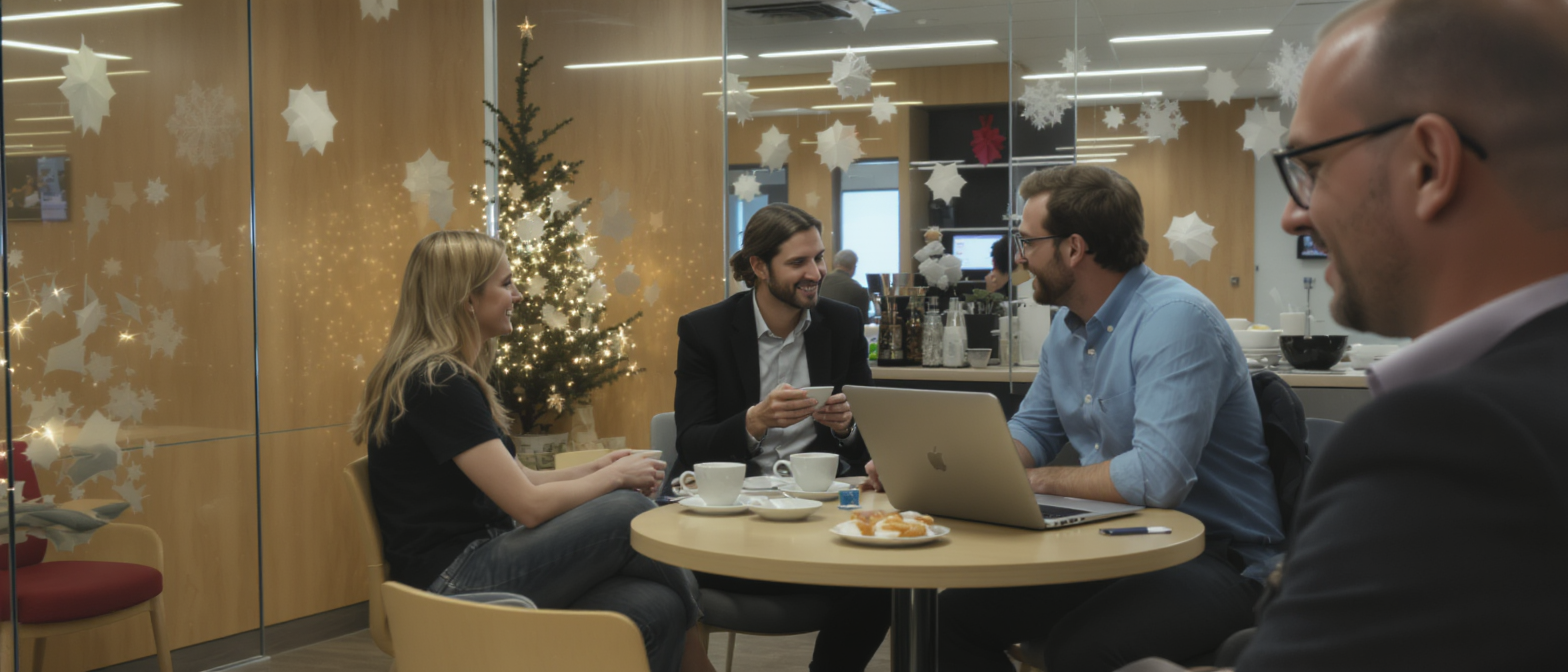 d&eacute;couvrez comment les f&ecirc;tes de fin d'ann&eacute;e combinent c&eacute;l&eacute;brations festives et attentes des salari&eacute;s pour un &eacute;quilibre r&eacute;ussi au travail.