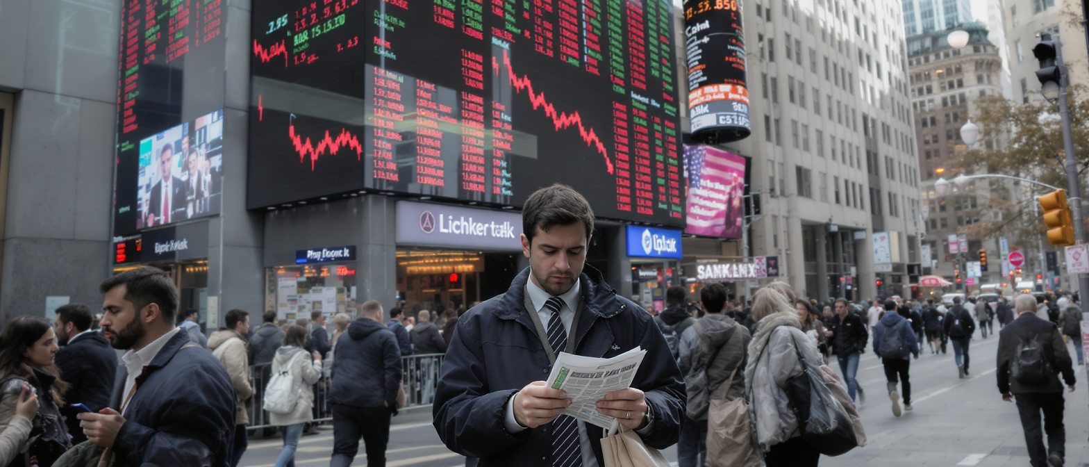 wall street en turbulence : le secteur technologique chute fortement face aux craintes croissantes li&eacute;es &agrave; l'intelligence artificielle.