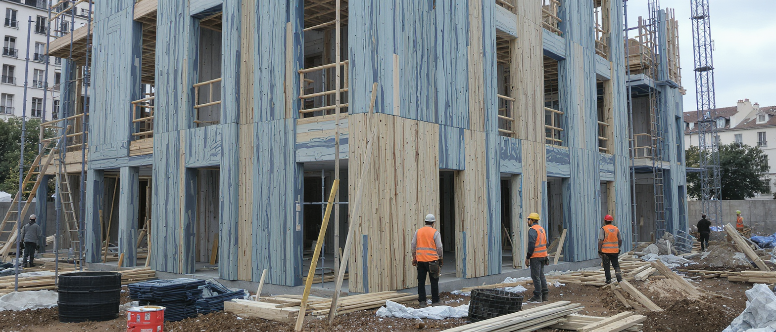 d&eacute;couvrez &agrave; lyon un projet immobilier novateur qui utilise le &laquo; bois bleu &raquo;, un mat&eacute;riau m&eacute;connu rejet&eacute; &agrave; cause d'un champignon, pour cr&eacute;er des constructions durables et &eacute;cologiques.