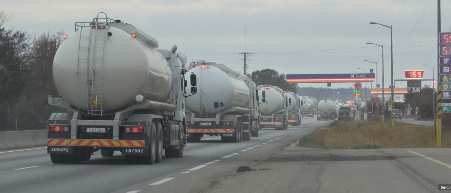 ce week-end, circulation exceptionnelle des camions-citernes pour assurer l'approvisionnement de toutes les stations-service en carburant.
