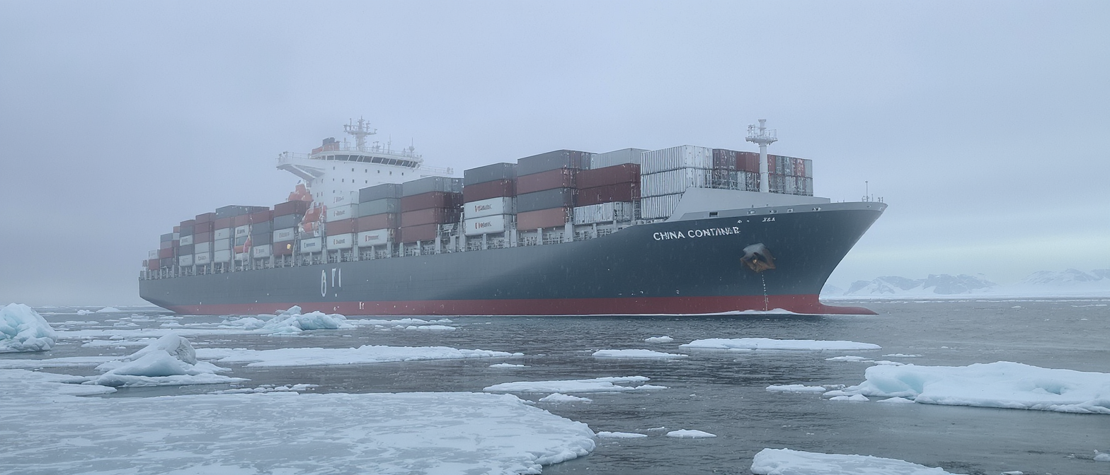 d&eacute;couvrez comment le &laquo; dubai tower &raquo;, premier porte-conteneurs chinois, emprunte pour la premi&egrave;re fois la route arctique vers l&rsquo;europe, r&eacute;volutionnant le transport maritime entre les deux continents.